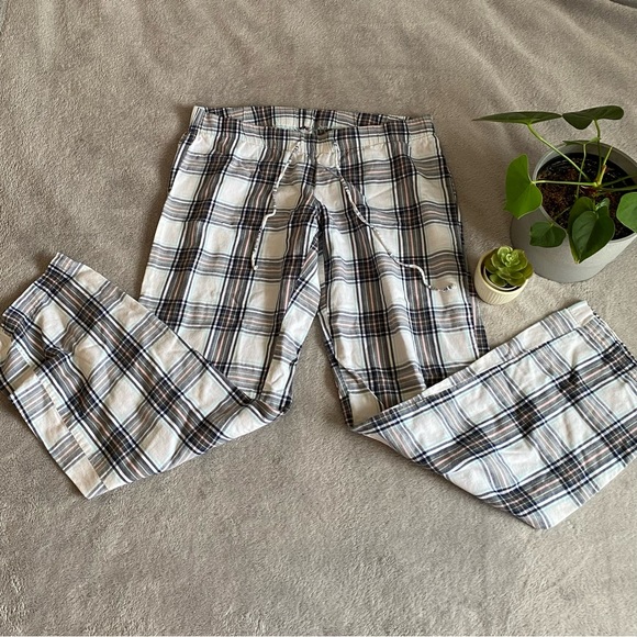 La senza white plaid pyjama pants S - Picture 2 of 4